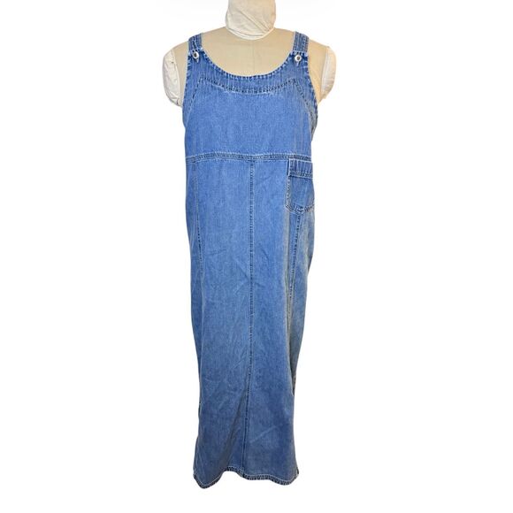 Paul Harris Denim Dresses & Skirts - Paul Harris Denim Maxi Dress XL Blue Jean Denim Overall Minimalist Basic